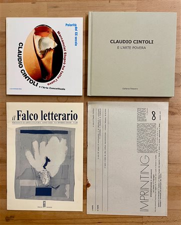 CLAUDIO CINTOLI - Lotto unico di 2 cataloghi e 2 riviste