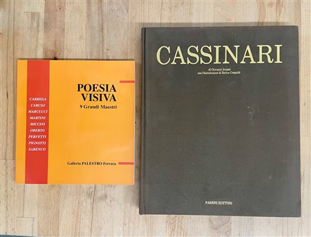 BRUNO CASSINARI E POESIA VISIVA - Lotto unico di 2 cataloghi