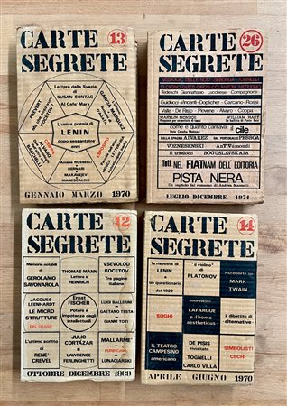 CARTE SEGRETE - RIVISTA TRIMESTRALE DI LETTERE E ARTI - Lotto unico di 4 numeri