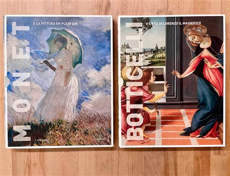 CLAUDE MONET E SANDRO BOTTICELLI - Lotto unico di 2 cataloghi