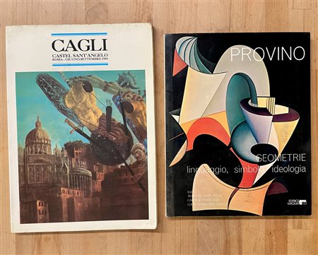 CORRADO CAGLI E SALVATORE PROVINO - Lotto unico di 2 cataloghi