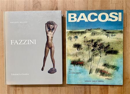 MANLIO BACOSI E PERICLE FAZZINI - Lotto unico di 2 cataloghi