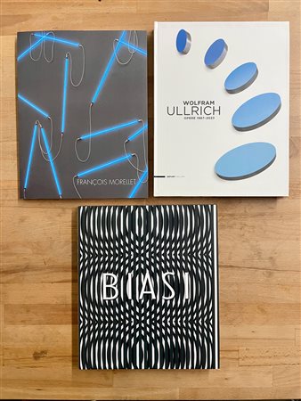 ALBERTO BIASI, FRANÇOIS MORELLET E WOLFRAM ULLRICH - Lotto unico di 3 cataloghi, di cui uno autografato