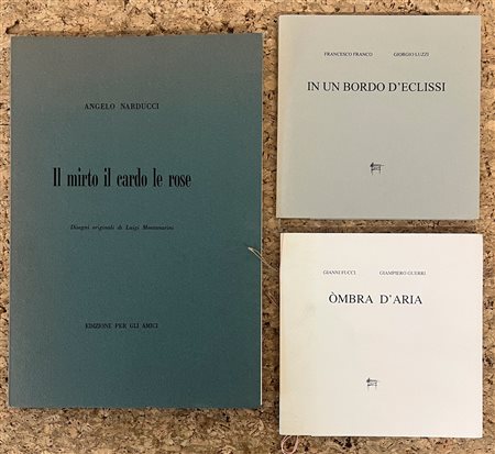 EDIZIONI D'ARTE CON OPERE ALL'INTERNO - Lotto unico di 3 edizioni d'arte