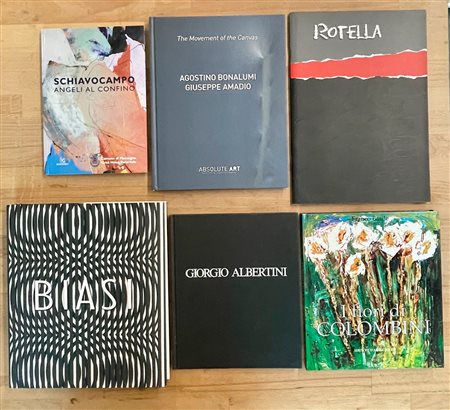 ARTISTI ITALIANI DEL DOPOGUERRA - Lotto unico di 7 cataloghi