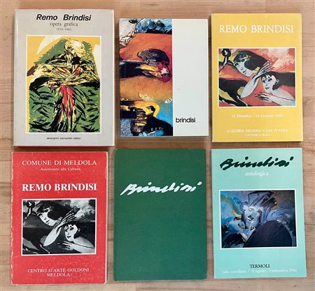 REMO BRINDISI - Lotto unico di 6 cataloghi