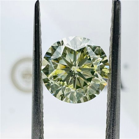 DIAMANTE NATURAL POLISHED 2,19 CT NATURAL FANCY VERDE CHIARO - OW51101