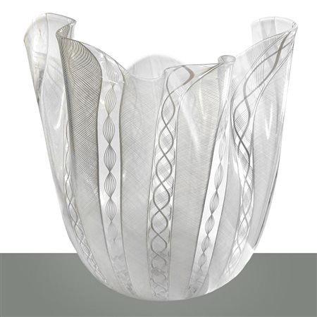 Fulvio Bianconi per  Venini - Vaso Fazzoletto in vetro di Murano, Fulvio Bianconi per Venini
