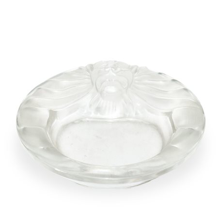 Lalique France (1888)  - Posacenere con leone in cristallo
