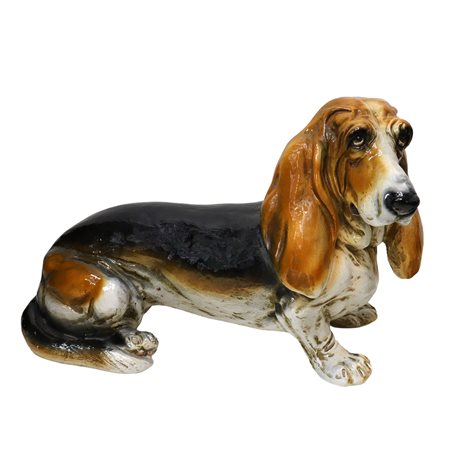 Bassotto in maiolica