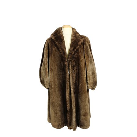 AMPIA PELLICCIA DI CASTORINO RASATO