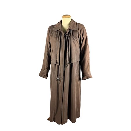 TRENCH IMPERMEABILE LUNGO DA UOMO TAGLIA IT 42/44