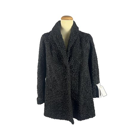 CAPPOTTO IN ASTRAKAN NERO