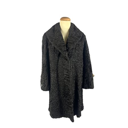 ELEGANTE PELLICCIA DI AGNELLO DI PERSIA TAGLIA IT 44