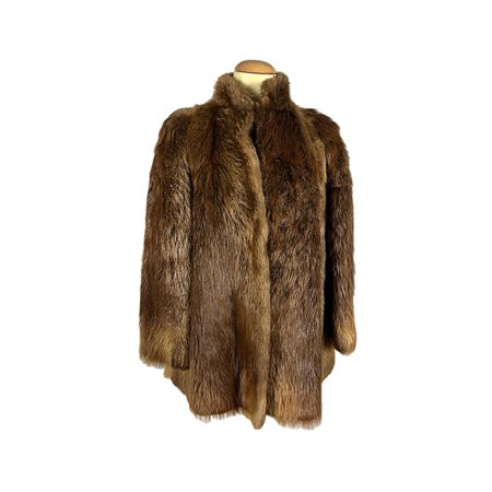 GIACCA IN PELLICCIA DI CASTORO TAGLIA IT 44/46