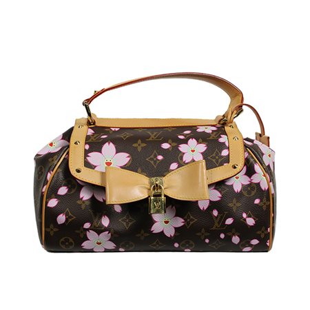 LOUIS VUITTON, BORSA CHERRY BLOSSOM PAPILLON EDIZIONE LIMITATA DELLA COLLABORAZIONE CON TAHASHI MURAKAMI 