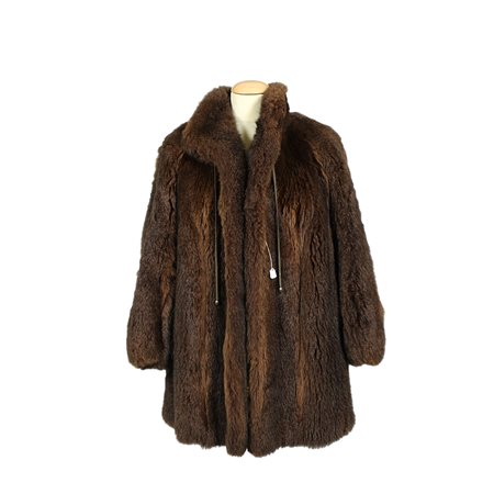CAPPOTTO IN CASTORINO NATURALE TAGLIA IT 42/44