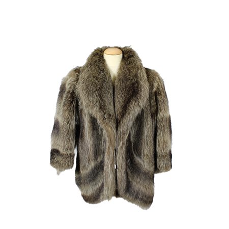 ELEGANTE PELLICCIA IN VOLPE NATURALE TAGLIA IT 48/50