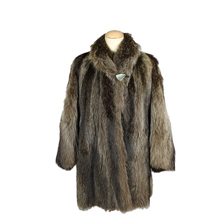 PELLICCIA CORTA IN VERA VOLPE ARGENTATA