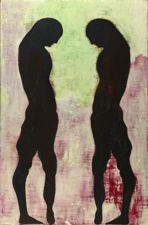 GIUSEPPE GALLO (1954-) Ponentino 1990-1997olio su tela cm 173x113 firmato,...