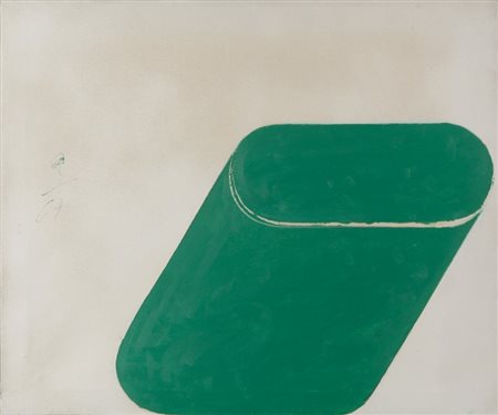 RODOLFO ARICO' (1930-2002) La assonometria verde... 1967olio su tela cm...