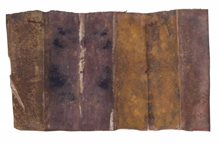 RENATA BOERO (1936-) Senza titolo 1985tecnica mista su tela cm 46x77firmato e...