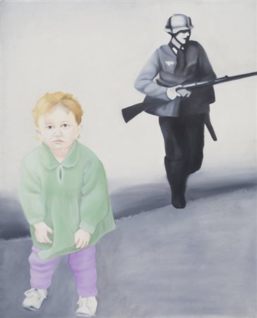 GIANMARCO MONTESANO (1949-) Senza titoloolio su tela cm 100x80firmato sul...