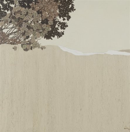 GIORGIO MOISO (1942-) Senza titolo 1973acrilico su tela cm 70x70firmato e...