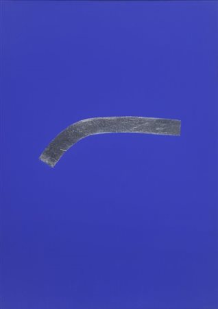 ARTURO VERMI (1928-1988) Marina 21 1975tecnica mista con foglio argento su...