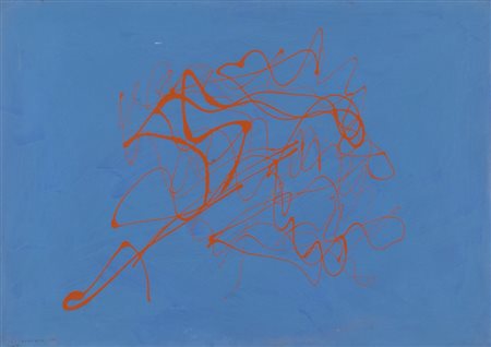 GIULIO TURCATO (1912-1995) Itinerari (Azzurro) 1972olio su tela cm...