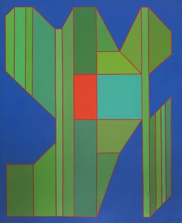 ACHILLE PERILLI (1927-) Il momento pericoloso 2007tecnica mista su tela cm...