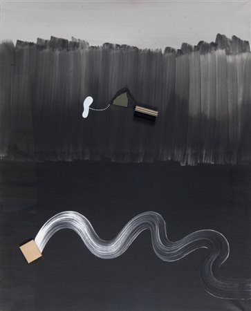 SERGIO DANGELO (1932-) Le minuit slave 1988tecnica mista su tela cm...