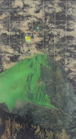 RENATO VOLPINI URBANI (1934-) Senza titolo 1973collage e tecnica mista su...