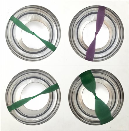 FRANCO COSTALONGA (1933-) Oggetto cromocinetico, anni Settantaassemblaggio di...