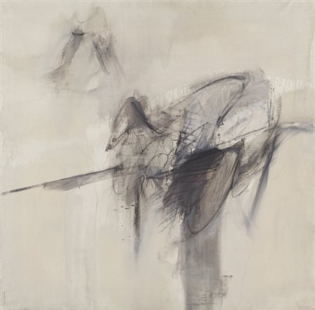 RODOLFO ARICO' (1930-2002) Senza titolo 1959olio su tela cm 100x100firmato e...