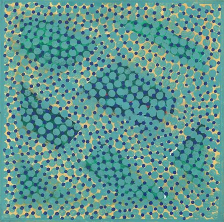 GASTONE BIGGI (1925-2014) Costellazione del verde minore 1993tempera su tela...