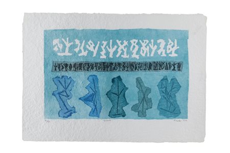 RICCARDO LICATA (1929-2014) Accento 2000incisione su carta cotone cm 72x103...