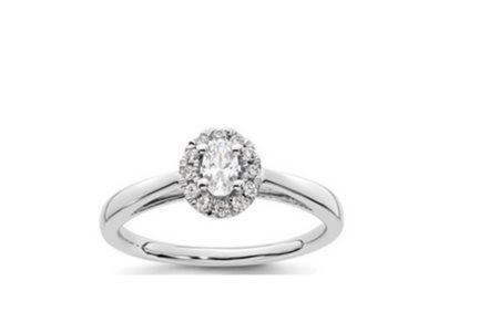 Anello classico in oro con diamanti 1014 NAT 18K