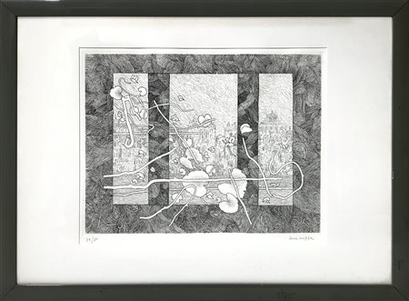 Scorci di città all’interno di figure geometriche