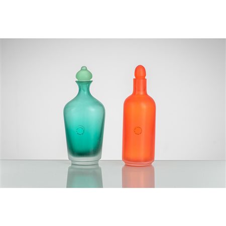 PAOLO VENINI, Due bottiglie con tappo della serie “Incisi”