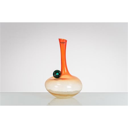 ALFREDO BARBINI, Vaso in vetro