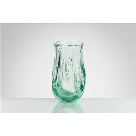 FLAVIO POLI, Vaso modello “7132” in vetro