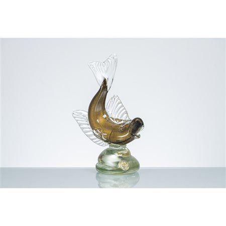 FLAVIO POLI, Scultura di pesce in vetro