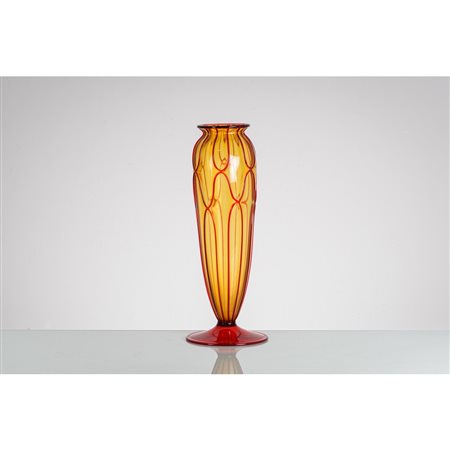 VITTORIO ZECCHIN (Attr.le), Vaso in vetro