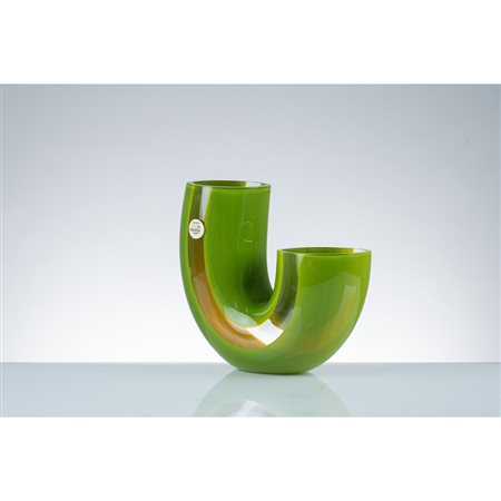 LINO TAGLIAPIETRA, Vaso a due bocche in vetro