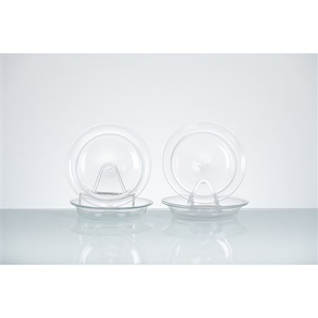 CARLO SCARPA, Sei piatti circolari in vetro