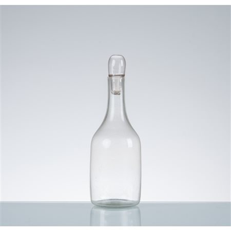 CARLO SCARPA, Bottiglia in vetro