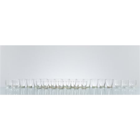 CARLO SCARPA, Venticinque bicchieri in vetro