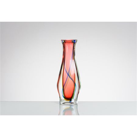 FLAVIO POLI, Vaso in vetro