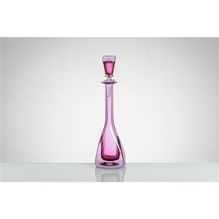 FLAVIO POLI, Bottiglia modello “13241” in vetro